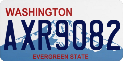 WA license plate AXR9082