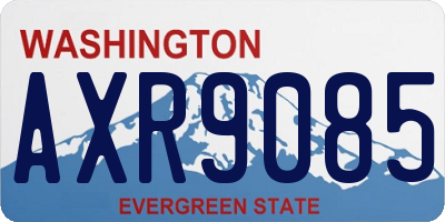 WA license plate AXR9085