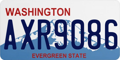 WA license plate AXR9086