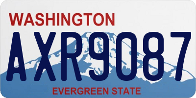 WA license plate AXR9087