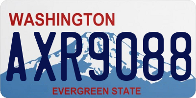 WA license plate AXR9088