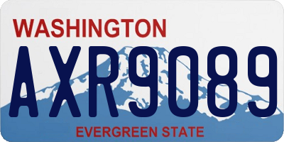 WA license plate AXR9089