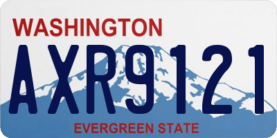 WA license plate AXR9121