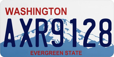 WA license plate AXR9128