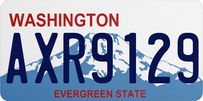 WA license plate AXR9129