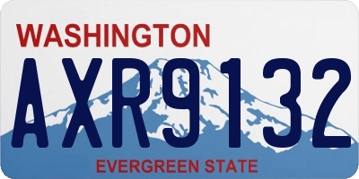 WA license plate AXR9132