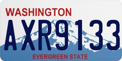 WA license plate AXR9133