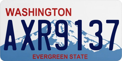 WA license plate AXR9137