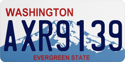 WA license plate AXR9139