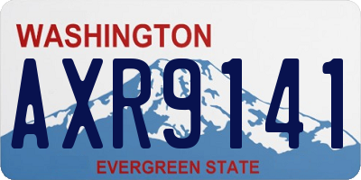 WA license plate AXR9141