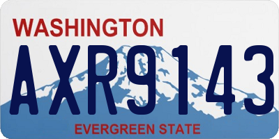 WA license plate AXR9143