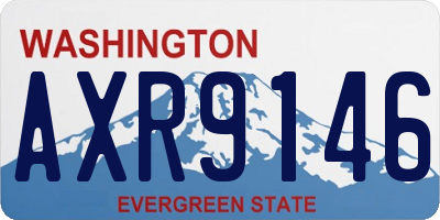 WA license plate AXR9146