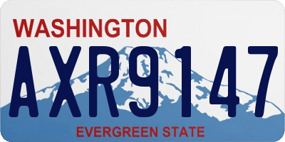WA license plate AXR9147