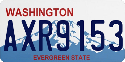 WA license plate AXR9153