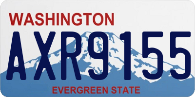 WA license plate AXR9155