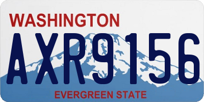 WA license plate AXR9156