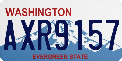 WA license plate AXR9157