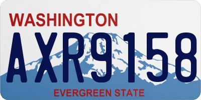 WA license plate AXR9158