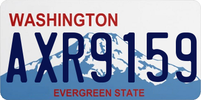 WA license plate AXR9159