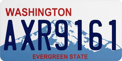 WA license plate AXR9161