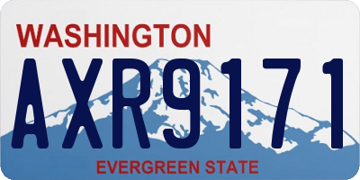 WA license plate AXR9171