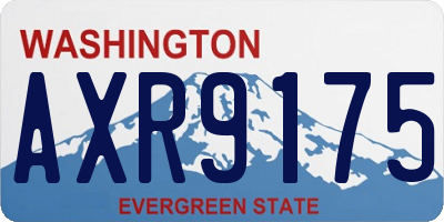 WA license plate AXR9175