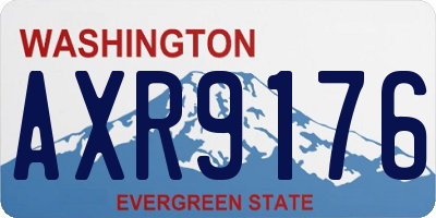 WA license plate AXR9176