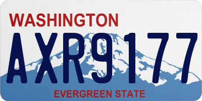 WA license plate AXR9177