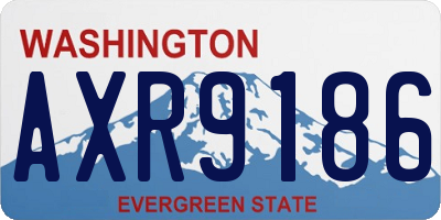 WA license plate AXR9186