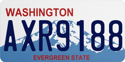 WA license plate AXR9188