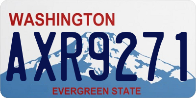 WA license plate AXR9271