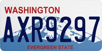 WA license plate AXR9297