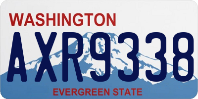 WA license plate AXR9338