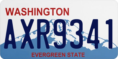 WA license plate AXR9341