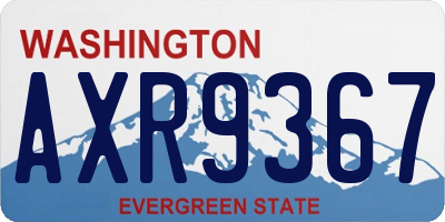WA license plate AXR9367