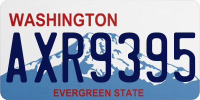 WA license plate AXR9395