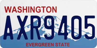 WA license plate AXR9405