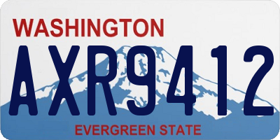 WA license plate AXR9412