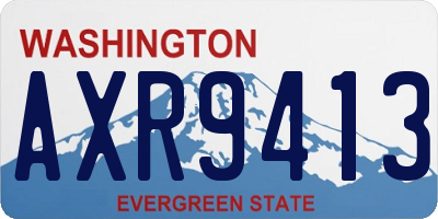 WA license plate AXR9413