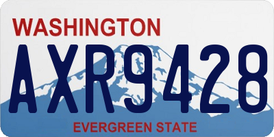 WA license plate AXR9428