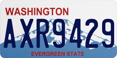 WA license plate AXR9429