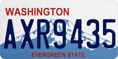 WA license plate AXR9435