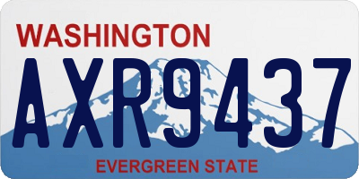 WA license plate AXR9437