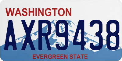 WA license plate AXR9438