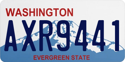 WA license plate AXR9441