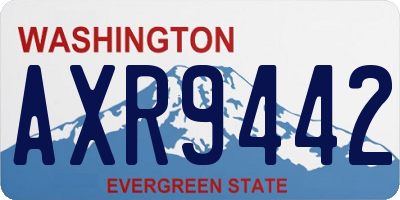 WA license plate AXR9442
