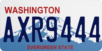 WA license plate AXR9444