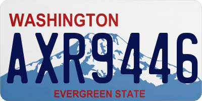 WA license plate AXR9446
