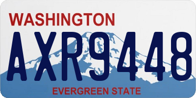 WA license plate AXR9448