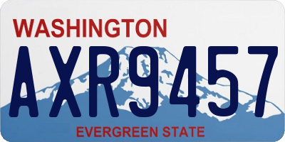 WA license plate AXR9457